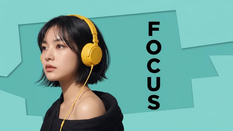 Headphone Portrait Pop Collage