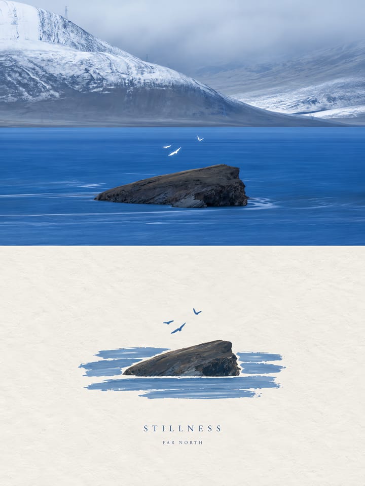 Minimalist Arctic Editorial Poster